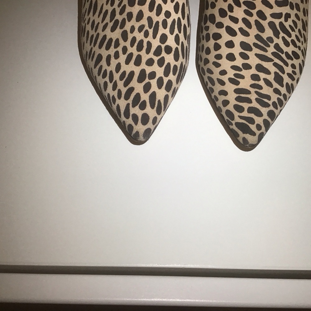 Isabel Marant Suede Bkack Tan Leopard Print Ankle Boots‎ Booties 7 38 France LN - Picture 6 of 8